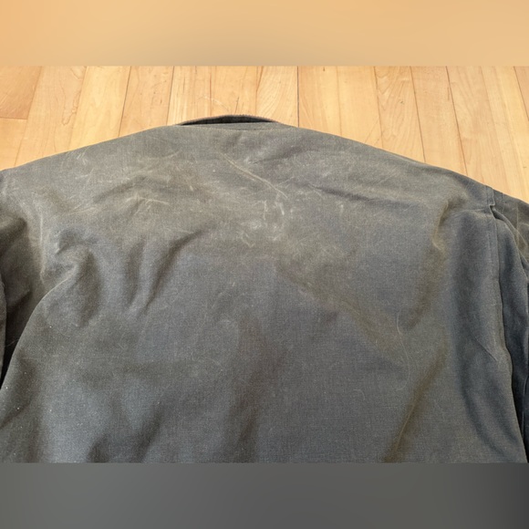 Men's Vintage waxed Australian chore Jacket with Plaid Lining - Picture 6 of 6